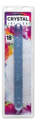 Dildo Crystal Jellies 18 Double Dong Clear MercadoLibre