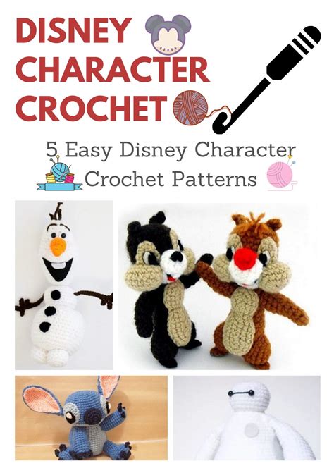 Disney Character Crochet 5 Easy Disney Character Crochet Patterns By