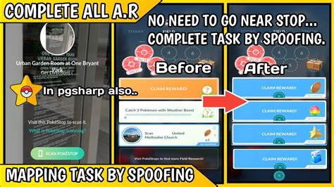 Complete A R Mapping Task By Spoofing Without Going To Pokestop Pokemon