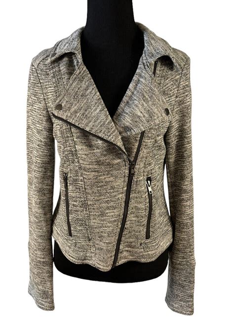 NWT STITCH FIX Market Spruce Elissa French Terry Moto Jacket Medium M