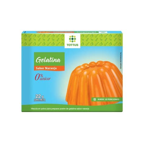 Gelatina Sabor Naranja Light Tottus X G Tottus Per