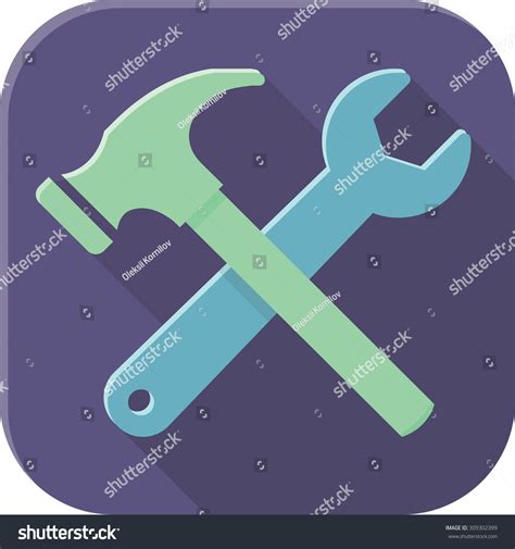 Tools Hammer Spanner Stock Vector Royalty Free 309302399 Shutterstock