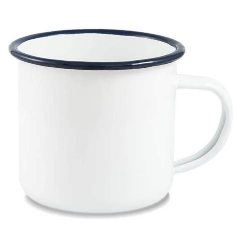 Enamel Steel Mug For Sublimation Capacity 250 Ml Height 8 Cm