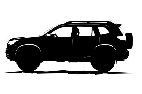 Suv Car Silhouette Vector Premium Ai Generated Vector