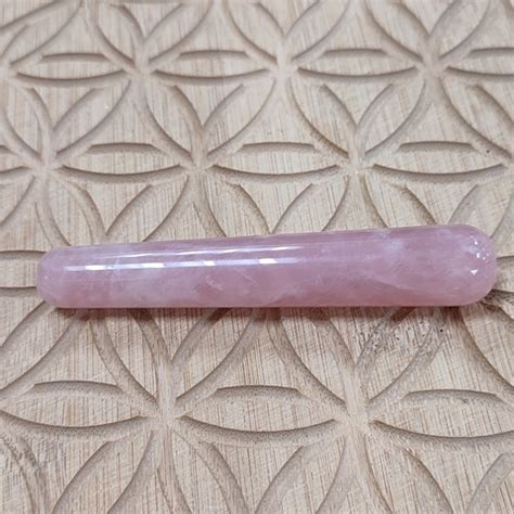 Bâton de Massage Quartz Rose A 110mm