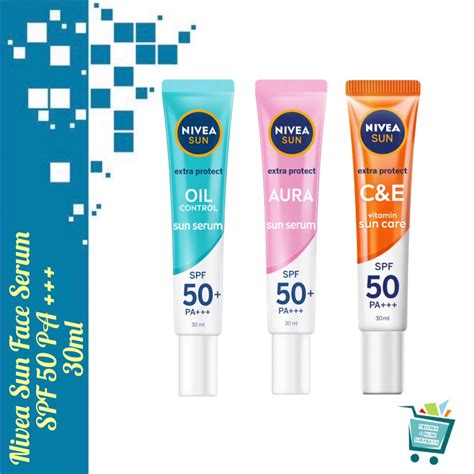 Jual Nivea Sun Face Serum Face Care Protection Oil Control Instant Aura Cande Spf 50 Pa