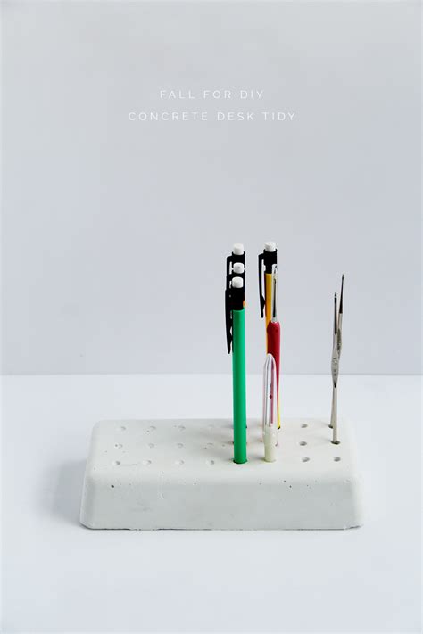 DIY Concrete Desk Tidy | Fall For DIY