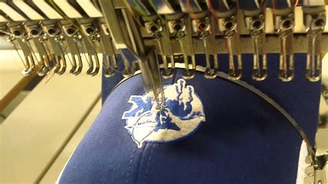 Commercial Embroidery On New Era Fitted Caps Youtube