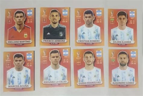 Lote De 8 Figuritas Selección Argentina Mundial Qatar 2022 en venta en