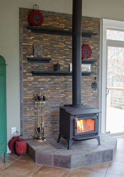 Mantels And Hearths Wsm Craft Outstanding Construction And Design Wood Burning Stove Decor