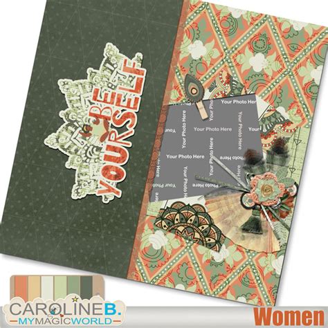 Women QuickPage 02 Caroline B Design Digital Scrapbooking