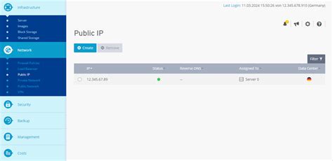 Overview Public Ip Ionos Help