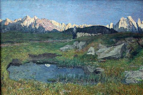 Alpine Landscape at Sunset, 1897 - Giovanni Segantini - WikiArt.org