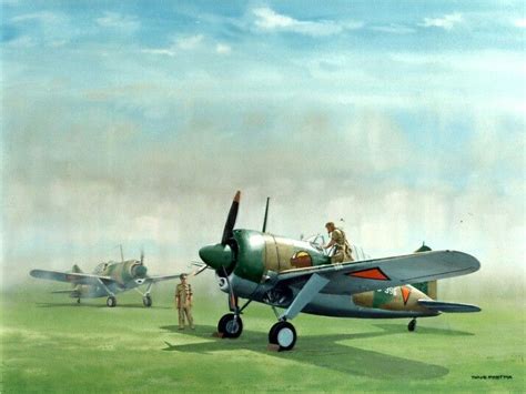 Holl Ndische Brewster Buffalo Aircraft Painting Aircraft Art Wwii