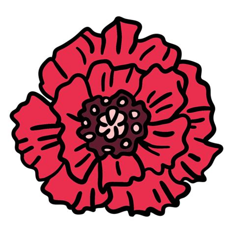 Single Flower Hand Drawn Png Svg Design For T Shirts