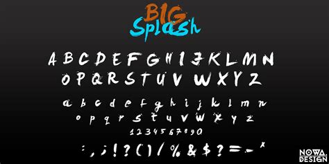 Big Splash Free Typeface Font On Behance