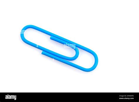 Close Up Of Paper Clip Isolated On White Background Stock Photo Alamy