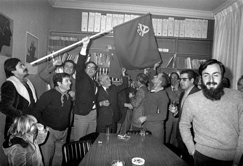 Leaders And Militants Of The Spanish Communist Party Celebrate Its