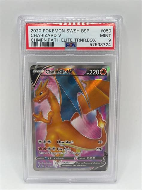 Pokemon Champions Path Promo Charizard V SWSH050 PSA 9 Graded Values