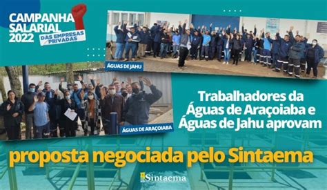 Campanha Salarial Trabalhadores Da Guas De Ara Oiaba E Guas De Jahu