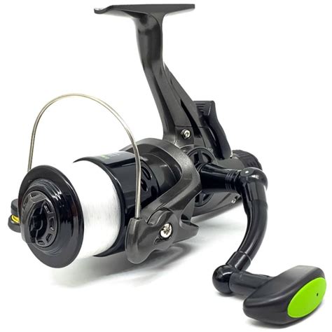Фидерная, карповая катушка Kaida Impulse 4000 (3+1bb) с леской 0.30мм в ...