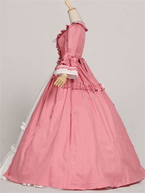 Victorian Retro Costumes Women S Rococo Retro Costumes Ruffles Bow