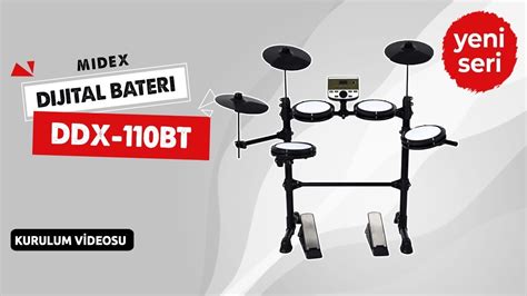 Midex DDX 110BT Dijital Davul Elektronik Bateri KURULUM VİDEOSU YouTube