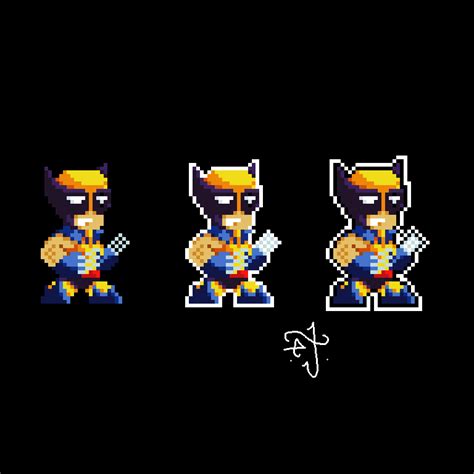 Wolverine Wolverine Pixel Art Villain Logos Logo