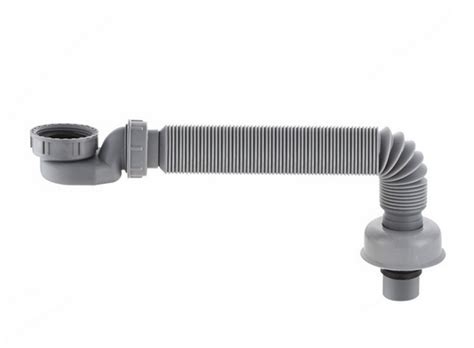 Universal Sink Drain Pipe 90cm Expandable Flexible P Trap Green Home
