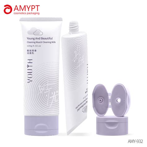 G Oval Squeeze Packaging Tube With Flip Top Cap Cosmetic Plastic