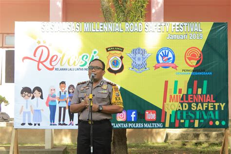 Polres Malteng Sosialisasi Milenial Road Safety Festival Liputan Co Id