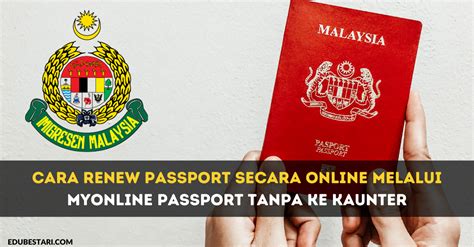 Cara Renew Passport Secara Online Melalui MyOnline Passport Tanpa Ke