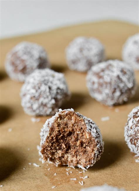 Swedish Chocolate Balls Chokladbollar No Bake Vegan Recipe