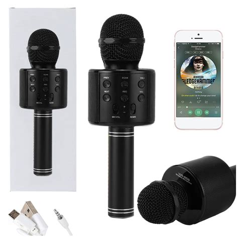 Mikrofon Bezprzewodowy Karaoke Bluetooth G O Nik Black U C