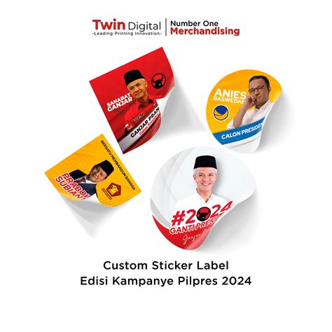 Stiker Label Pilpres Custom Harga Terbaik Di Jakarta Twin Digital