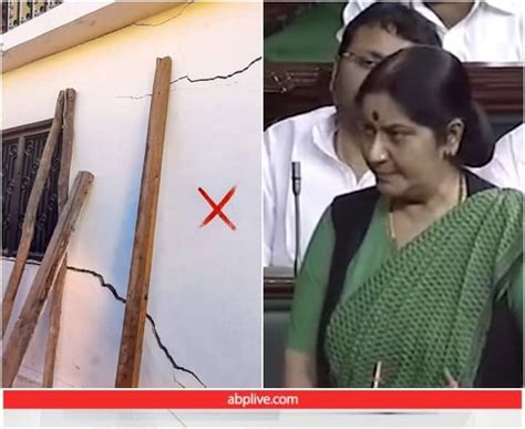 Video Of Sushma Swaraj Going Viral Amid Cracks In Houses In Joshimath