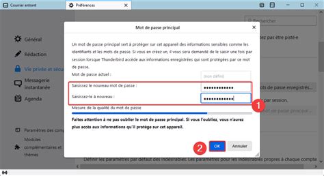 Prot Ger L Ouverture De Thunderbird Par Un Mot De Passe Lecoindunet