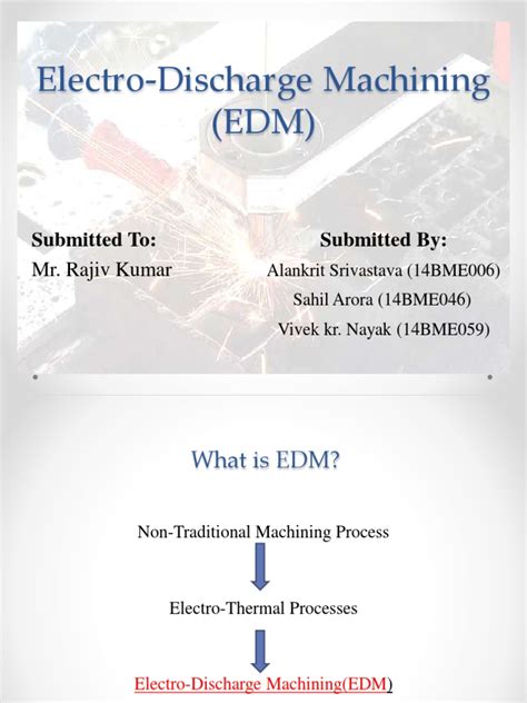 Electro-Discharge Machining (EDM) : Submitted To: Submitted by | PDF ... 