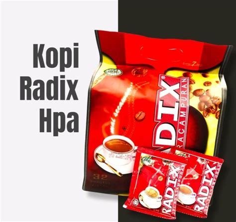 Kopi Radix Hpa Original Isi 32 Sachet Malaysia Lazada Indonesia