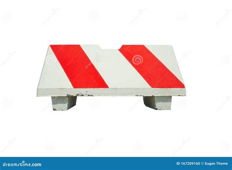 Concrete Barrier Isolated Stock Photo Image Of Background 167209160