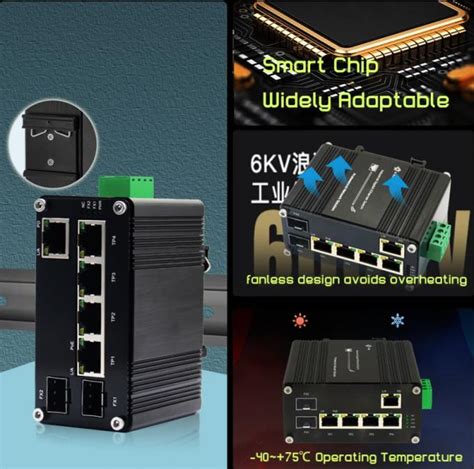 Industrial PoE Switch 4 Port 10/100/1000T 802.3bt 90W + 1-Port Gigabit ...