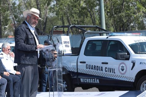 SSP Refrenda Bedolla Compromiso Con La Seguridad Entrega 116 Patrullas