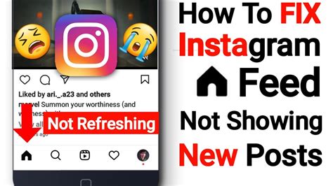 How To Fix Instagram Feed Not Showing New Posts Instagram Recent Post