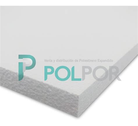 Placa Telgopor Eps Eifs 100x100x5 Cm Alta Densidad 25 Kg M3 POLPOR