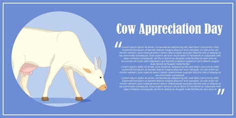 Ilustración vectorial para el día de apreciación de la vaca feliz