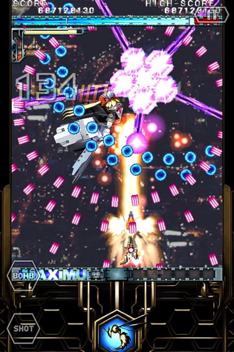 Bullet Hell Shooter Dodonpachi Resurrection Hd Blasting Onto Iphone