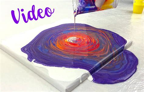 Fluid Painting Anleitung Pouring Technik Schritt für Schritt erklärt