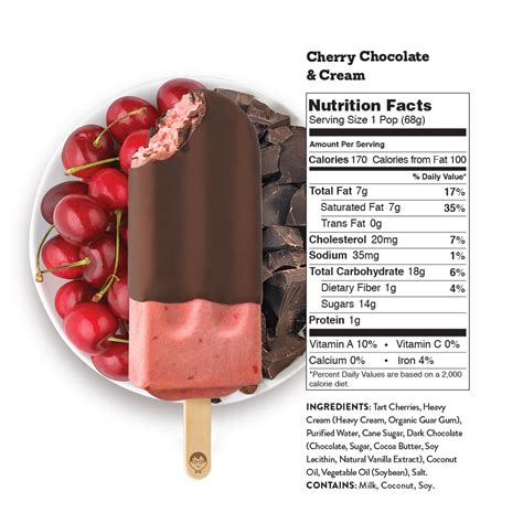 Weight Watchers Dark Chocolate Raspberry Ice Cream Bars Nutrition Facts