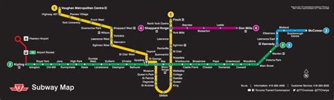 This is what the new TTC subway map looks like