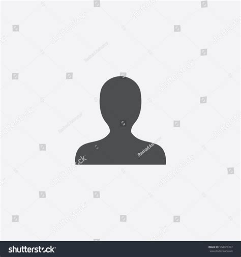 Profile Icon Isolated White Background Stock Illustration 504028327 ...